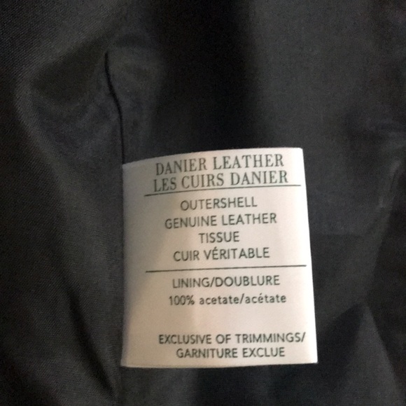 Danier leather jacket, classic black - Picture 10 of 10